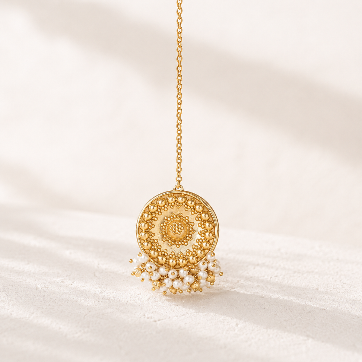 Aroha 18K Gold Plated Silver 925 Maang Tikka