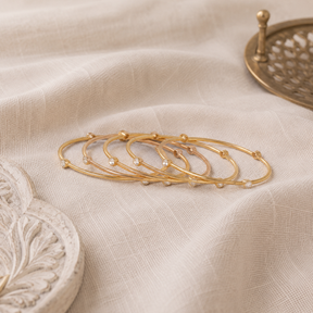 Sitara 18K Gold Plated Silver 925 Polki Bangle