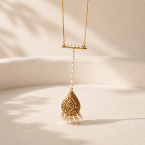 Arunya 18K Gold Plated Silver 925 Pearl Necklace