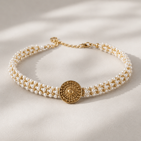 Mriyan 18K Gold Plated Silver 925 Choker Necklace