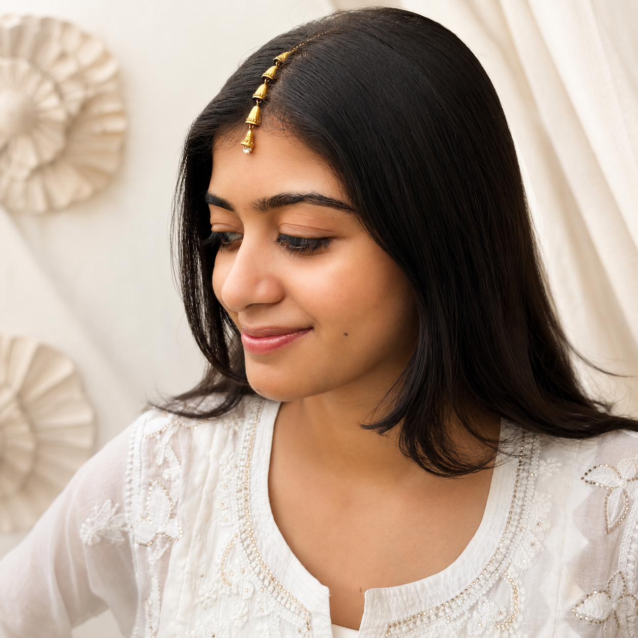 Ira 18K Gold Plated Silver 925 Maang Tikka