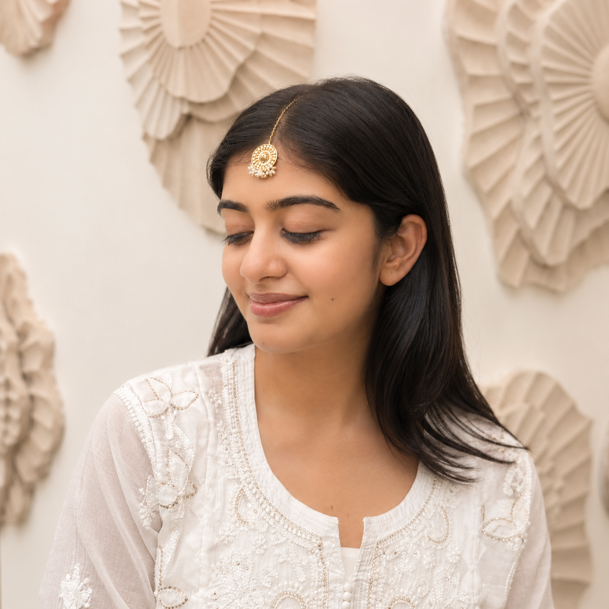 Aroha 18K Gold Plated Silver 925 Maang Tikka