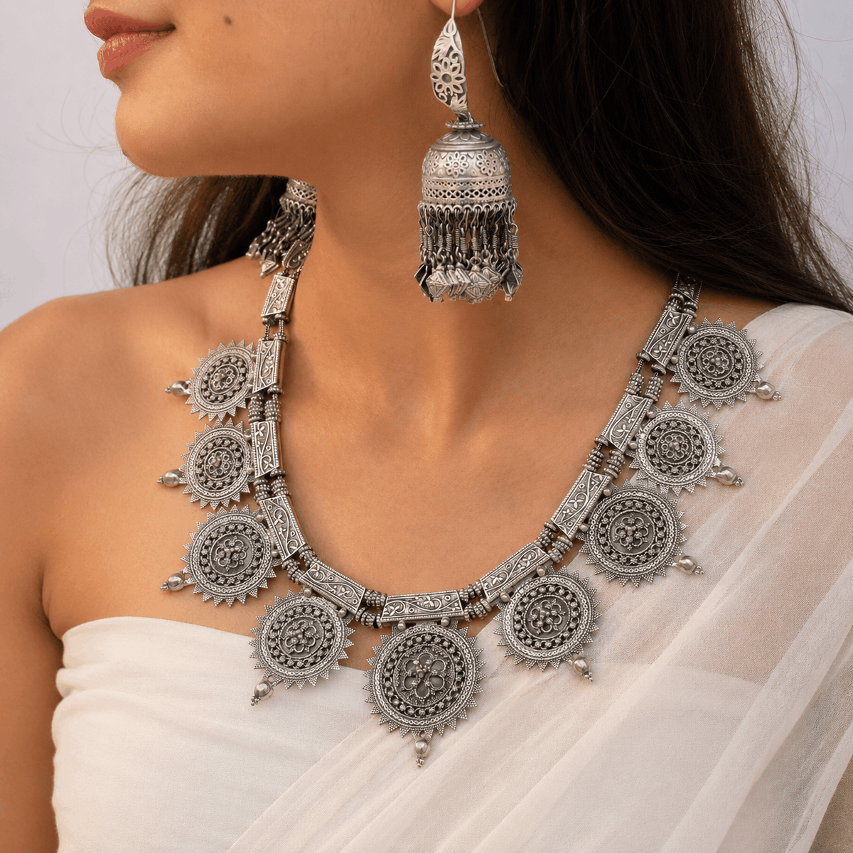 Chavanya Traditional Silver 925 Necklace