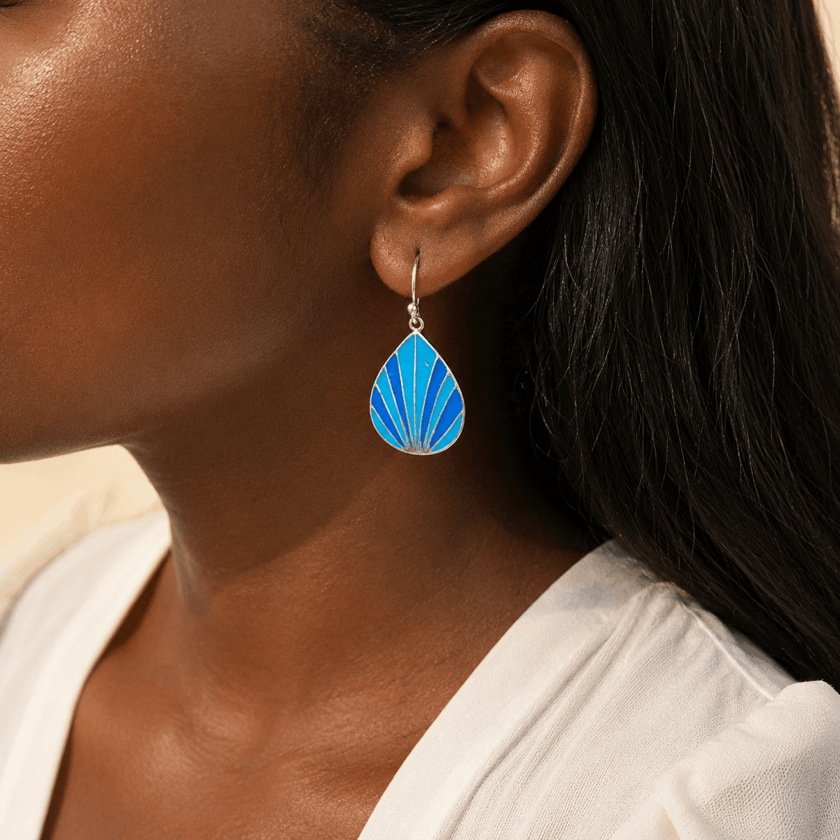 Chinmayi Enamel Silver 925 Earrings
