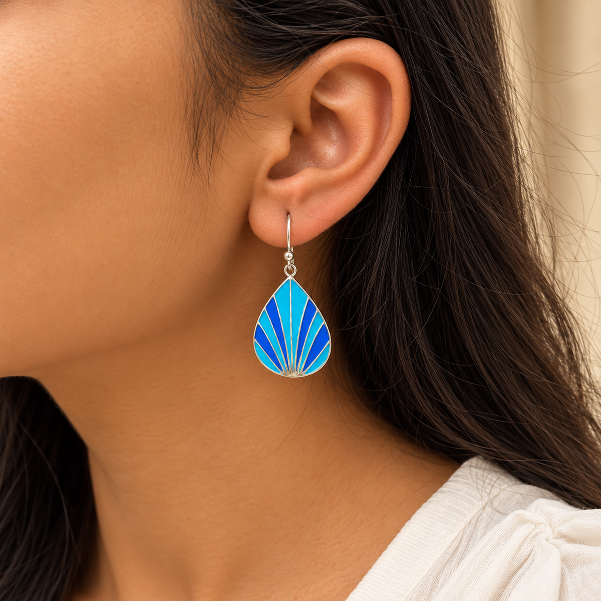 Chinmayi Enamel Silver 925 Earrings