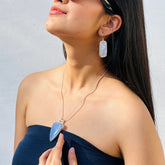 gemstone Chalcedony Silver 925 Pendant