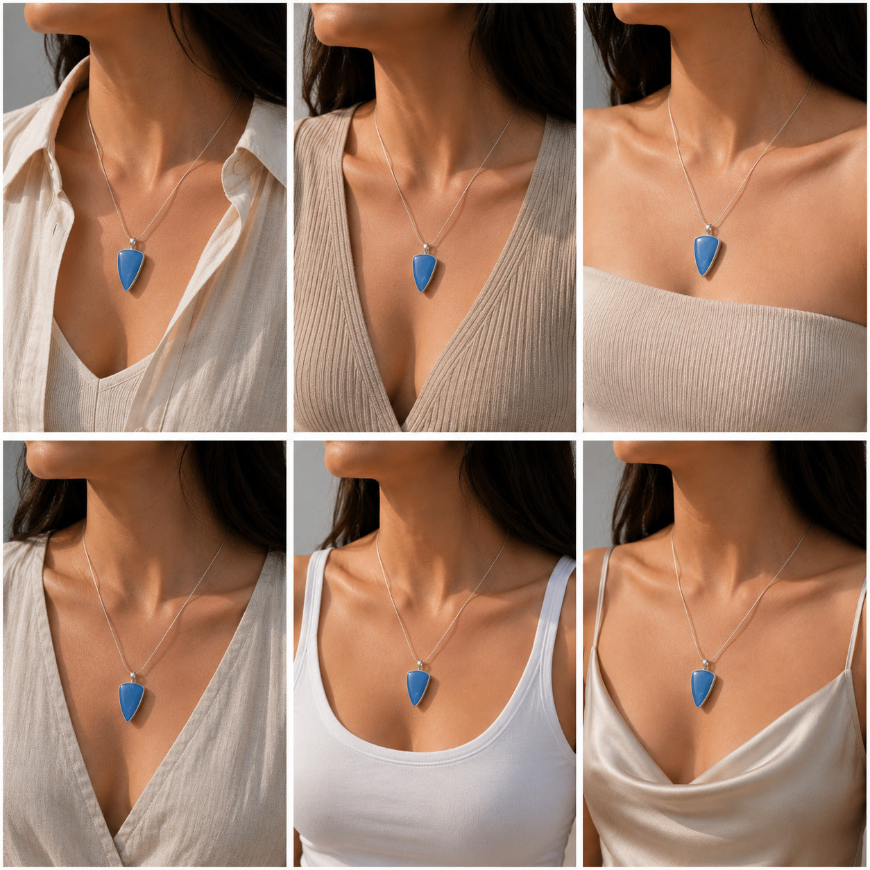 Christian Chalcedony Silver 925 Pendant