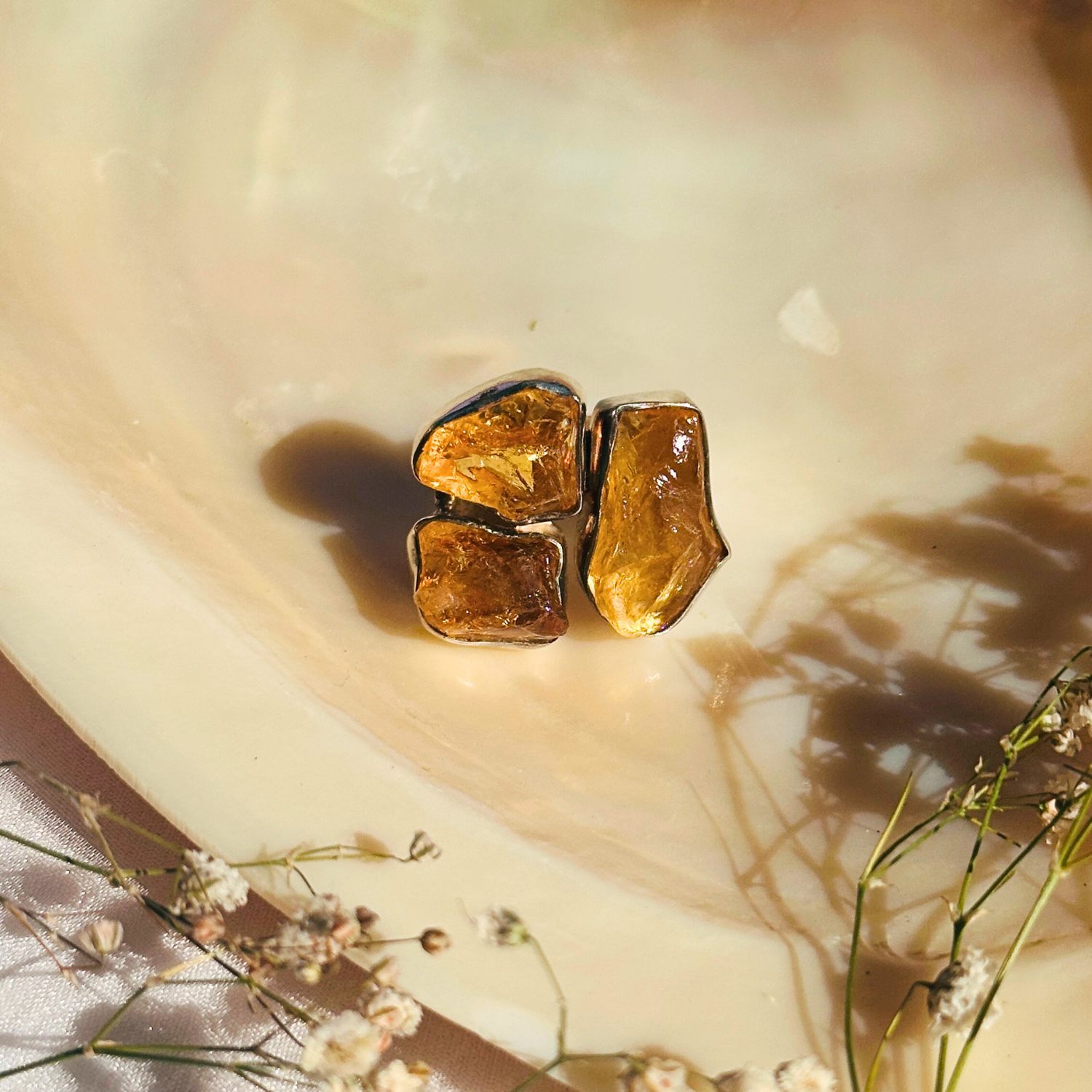 Citrine silver 925 ring perfect for gifting and occasions