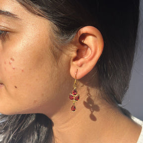 Garnet silver 925 earrings for women

Natural garnet stone sterling silver earrings

Red garnet gemstone 925 silver 
earrings

Gold Plated Silver Earrings 