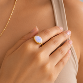 Elara Opal 18K Gold Plated Silver 925 Ring