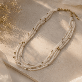 Ethan Beads Rainbow Moonstone Silver 925 necklace