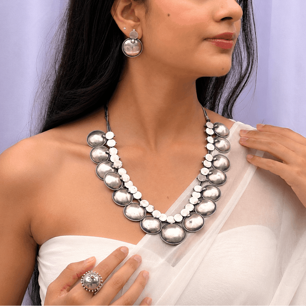 Folk Traditional Silver 925 Necklace