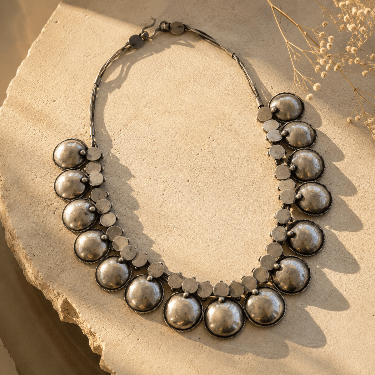 Folk Traditional Silver 925 Necklace