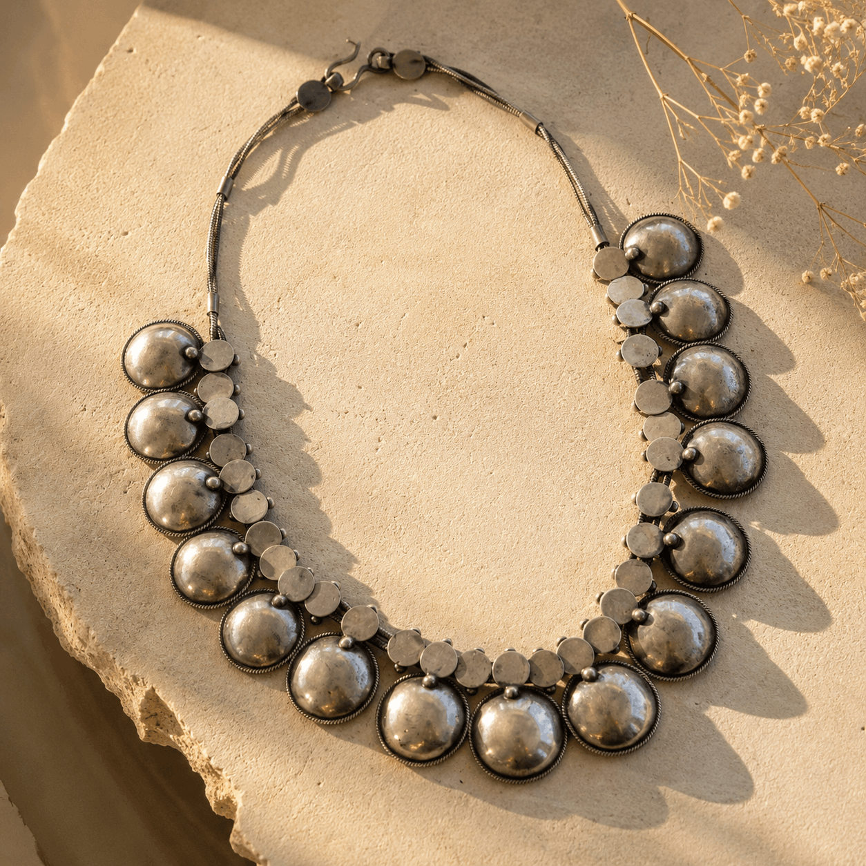 Folk Traditional Silver 925 Necklace