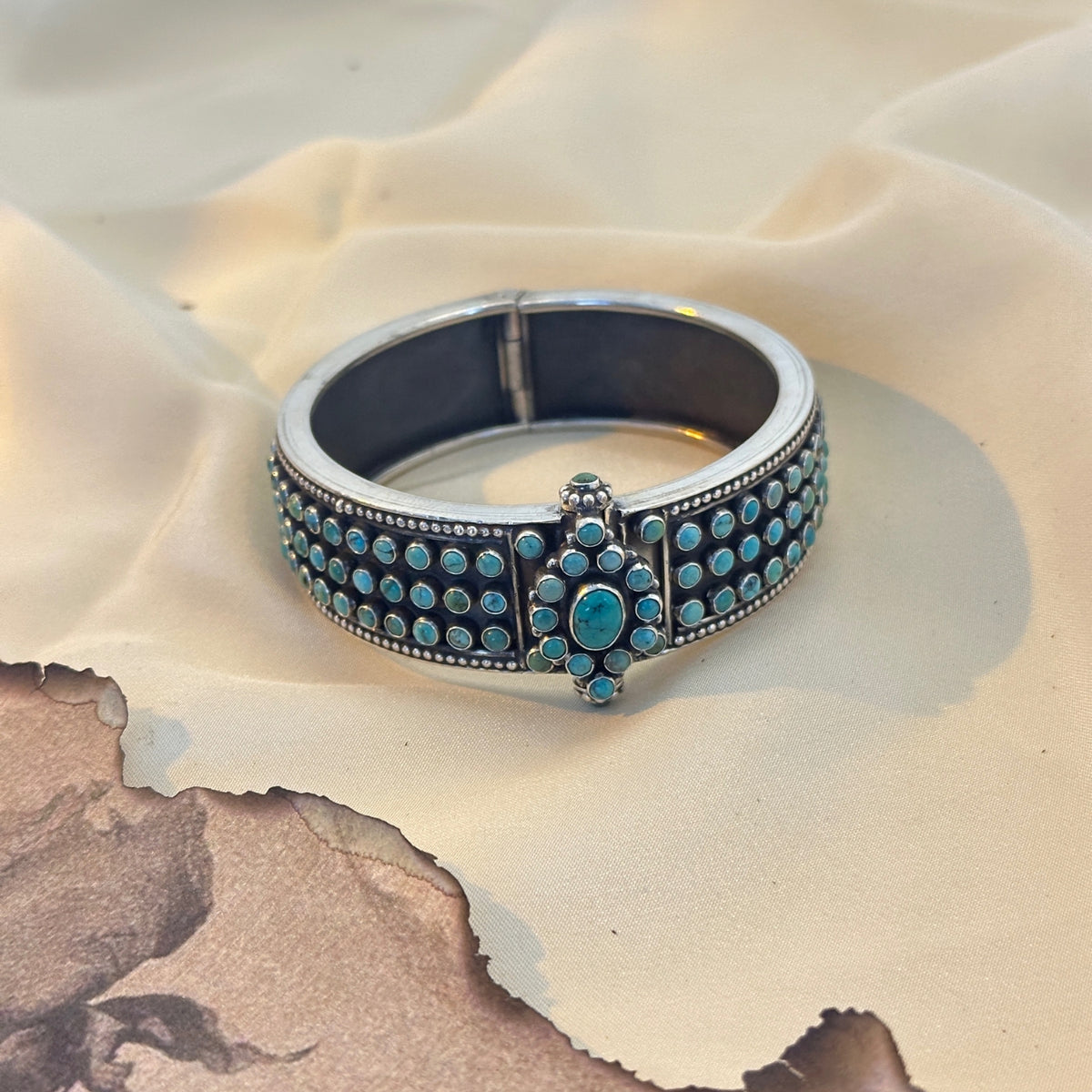 Festive Turquoise Silver 925 Bangle