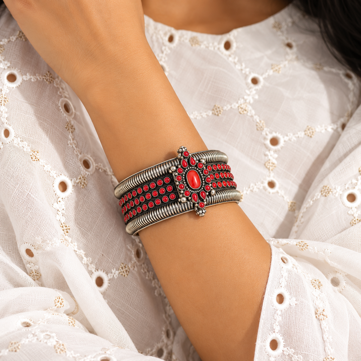 Gauri Silver 925 Bangle