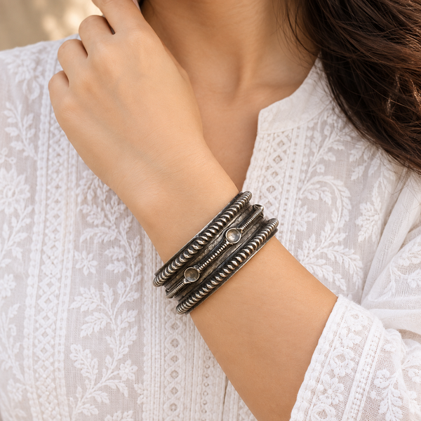 Gayatri Silver Handcuff