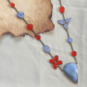 Handmade 925 Silver Necklace with Carnelian Beads
Silver Necklace 
silver Jewelry 