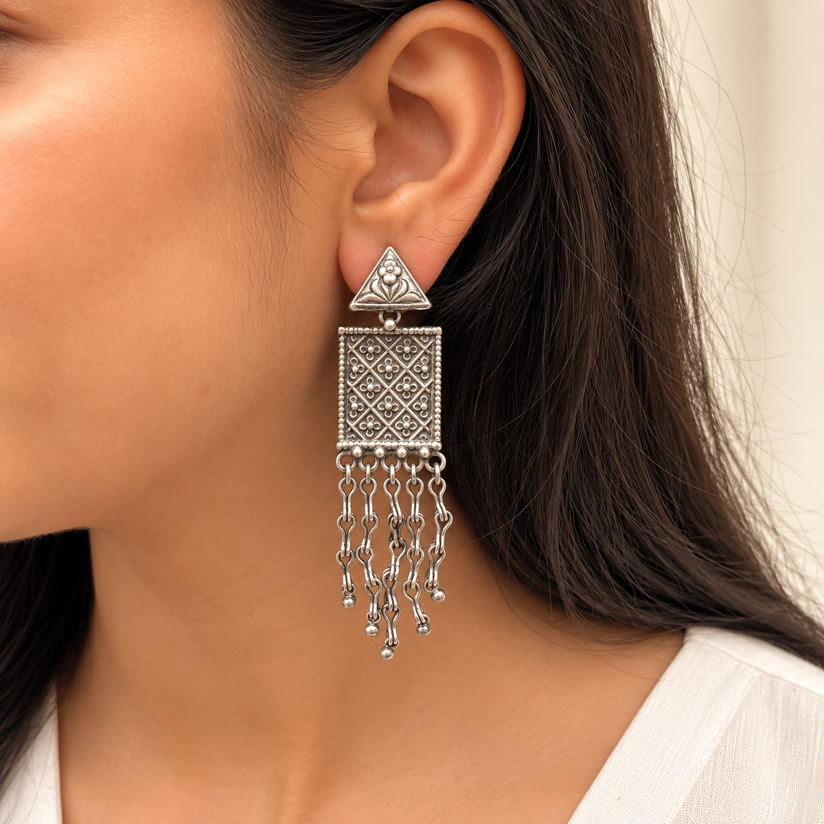 Inaayat Traditional Silver 925 Earrings