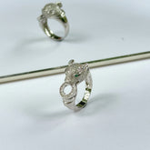 Modern Stylish Jaguar Silver 925 Ring