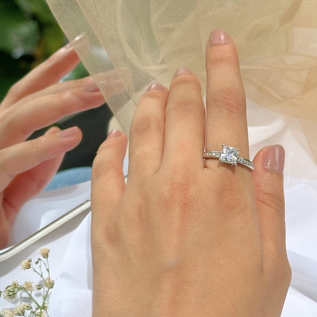 Everyday wear Silver 925 Diamond Ring
