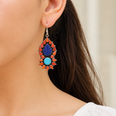 Kim silver 925 multi color earrings