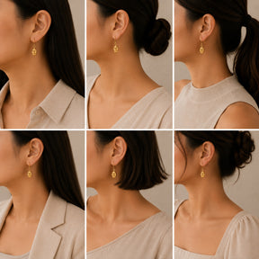 Kira Gold Plated Silver Earrings
