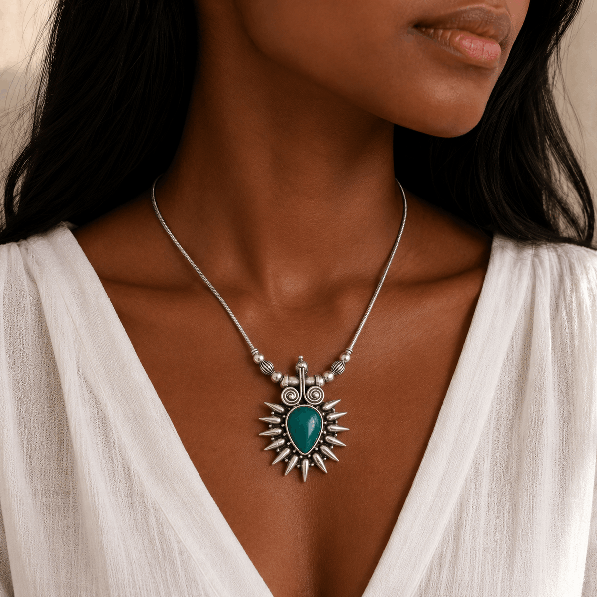 Lavanya Traditional Silver 925 Necklace
