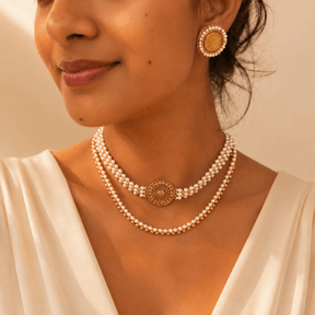 Lidah 18K Gold Plated Silver 925 Stud Earrings
