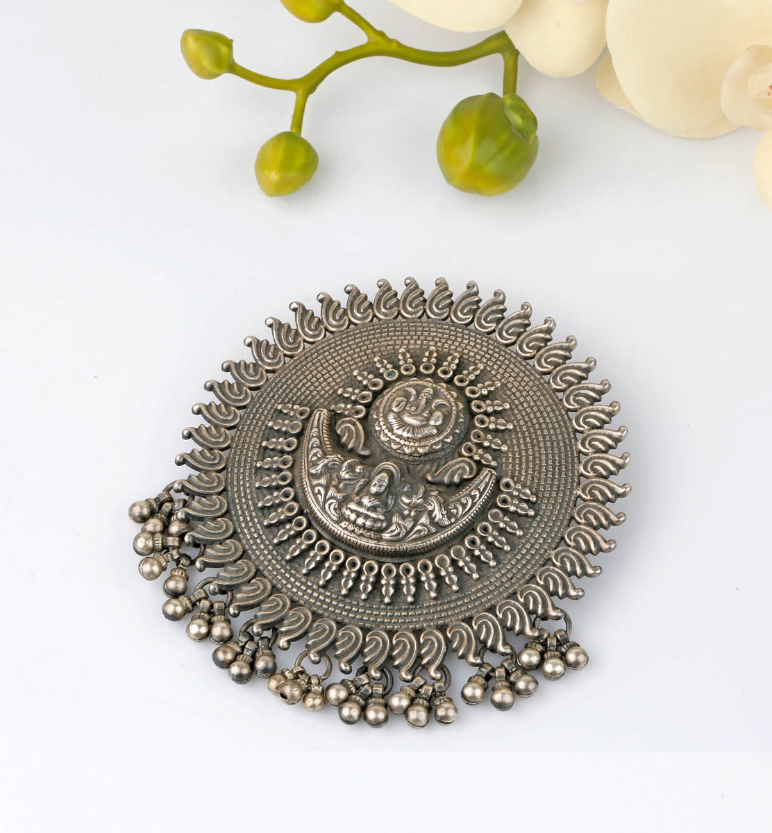 Traditional Silver 925 Pendant for Women, Traditional Silver 925 Pendant, Silver Ethnic Pendant, Sterling Silver Tribal Pendant, Handcrafted Silver Pendant