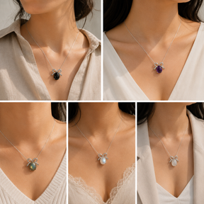 Manuela Multistone & Zircon Silver 925 Pendant