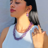 Gemstone Amethyst Silver 925 Necklace