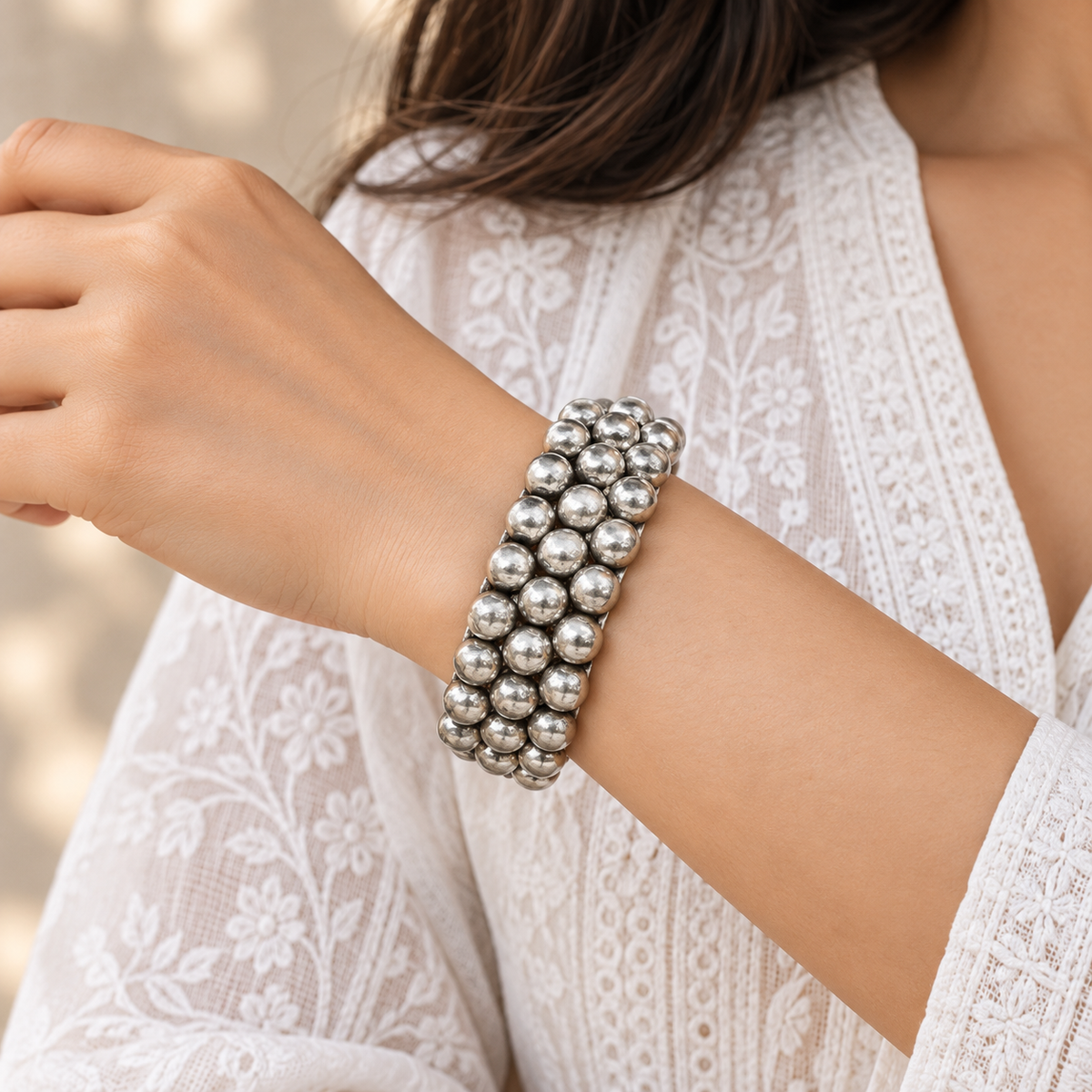 Maya Silver Bracelet