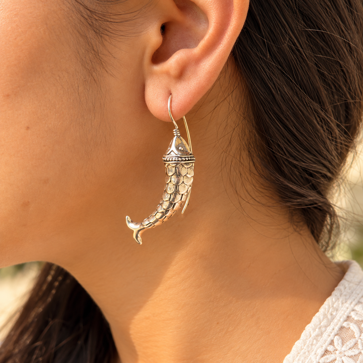 Meen Silver 925 Traditional Earrings