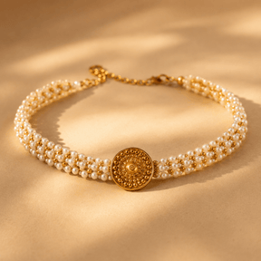Mriyan 18K Gold Plated Silver 925 Choker Necklace