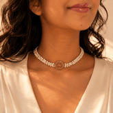 Mriyan 18K Gold Plated Silver 925 Choker Necklace