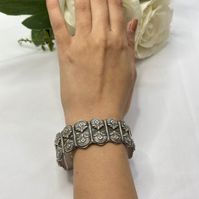 Mishti Traditional Silver 925 Cuff Bangle