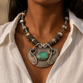 Niyra Bohemian Silver 925 Pendant Necklace