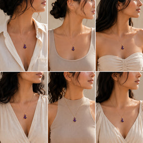 Nyx Amethyst Silver 925 Pendant