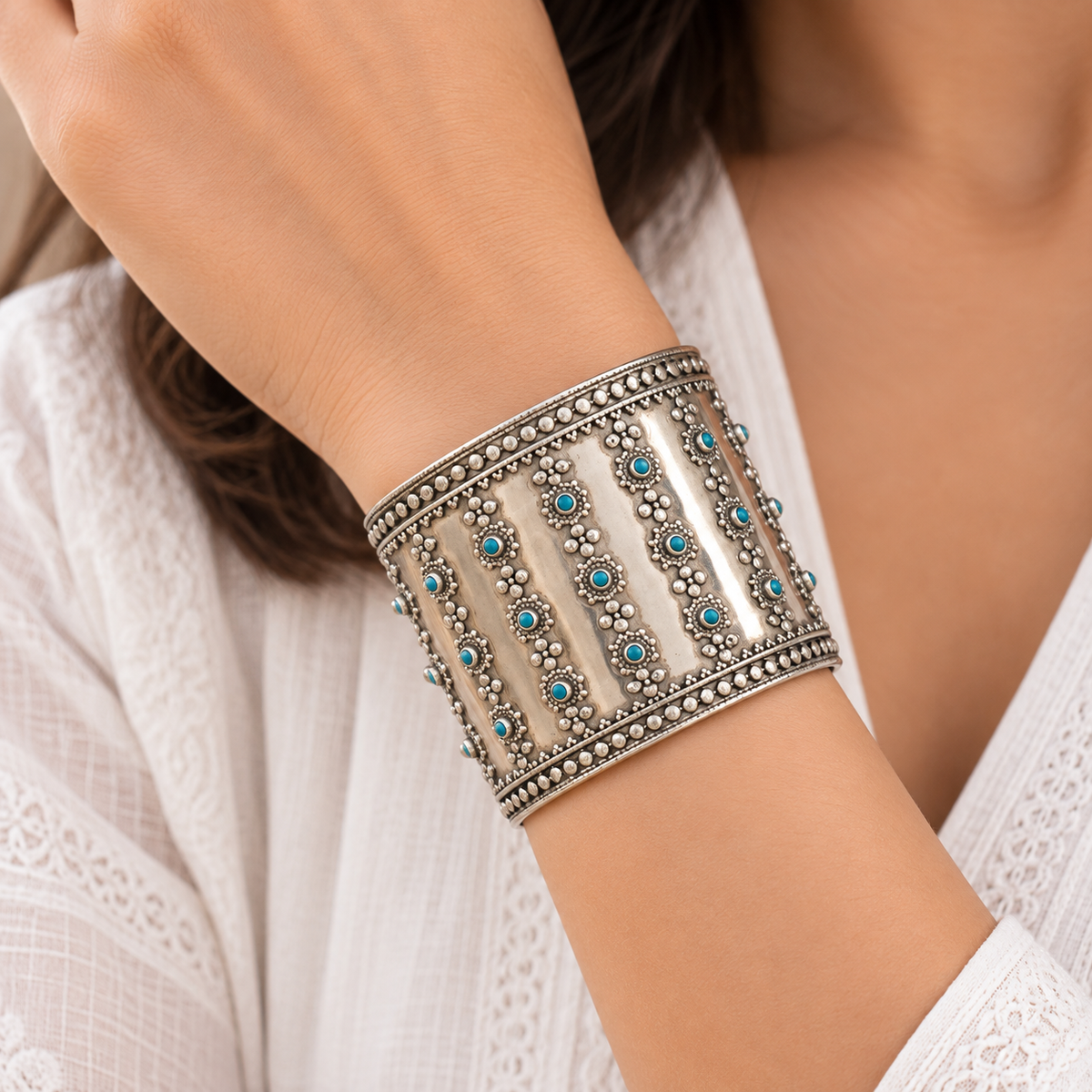 Ojasvi Silver 925 Cuff Bangle