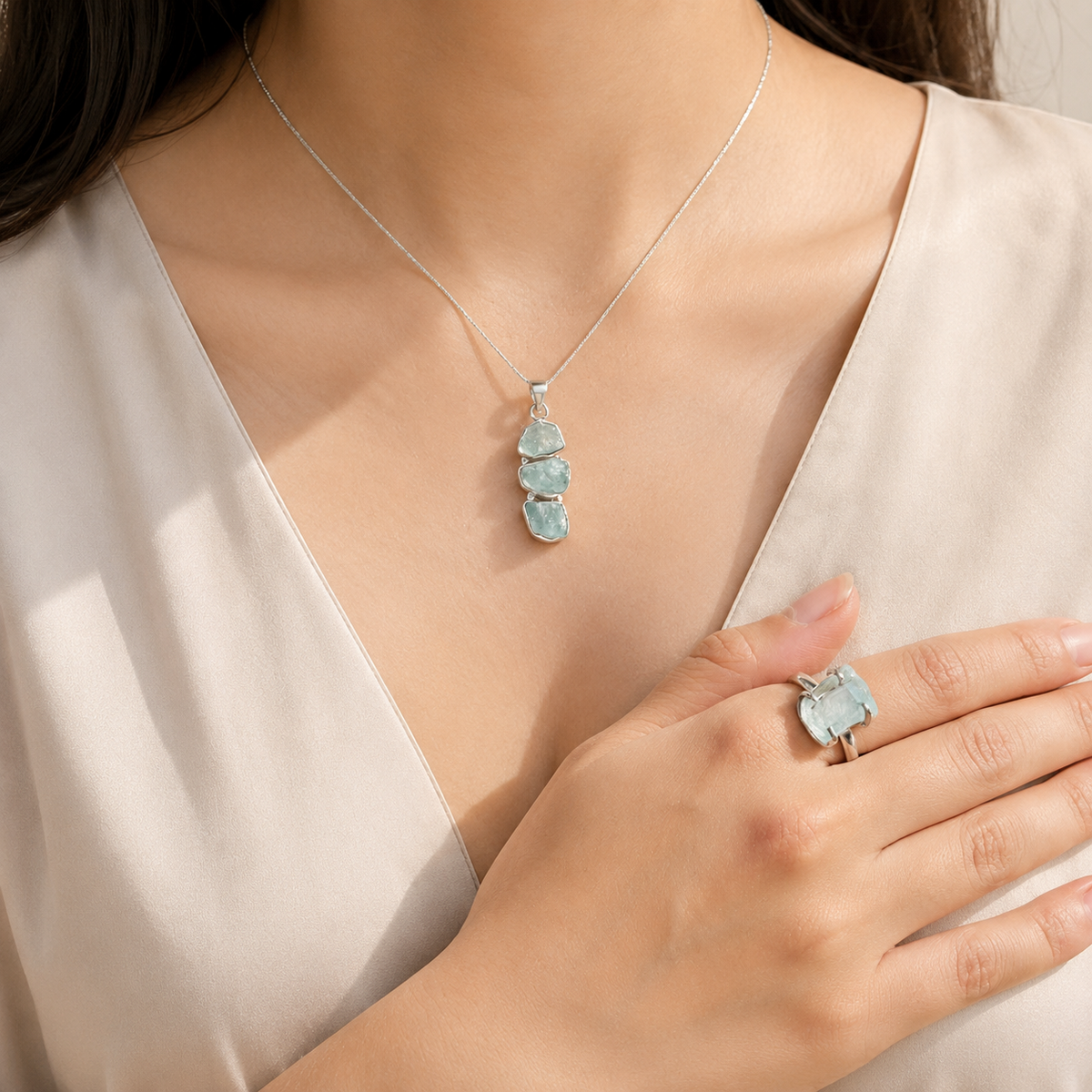 Orelia Multi stone Silver 925 Pendant