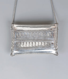 Extravagant Radiant Silver Clutch