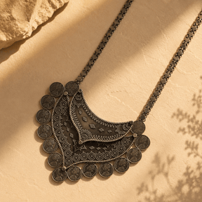 Rajika Handcrafted Silver Necklace