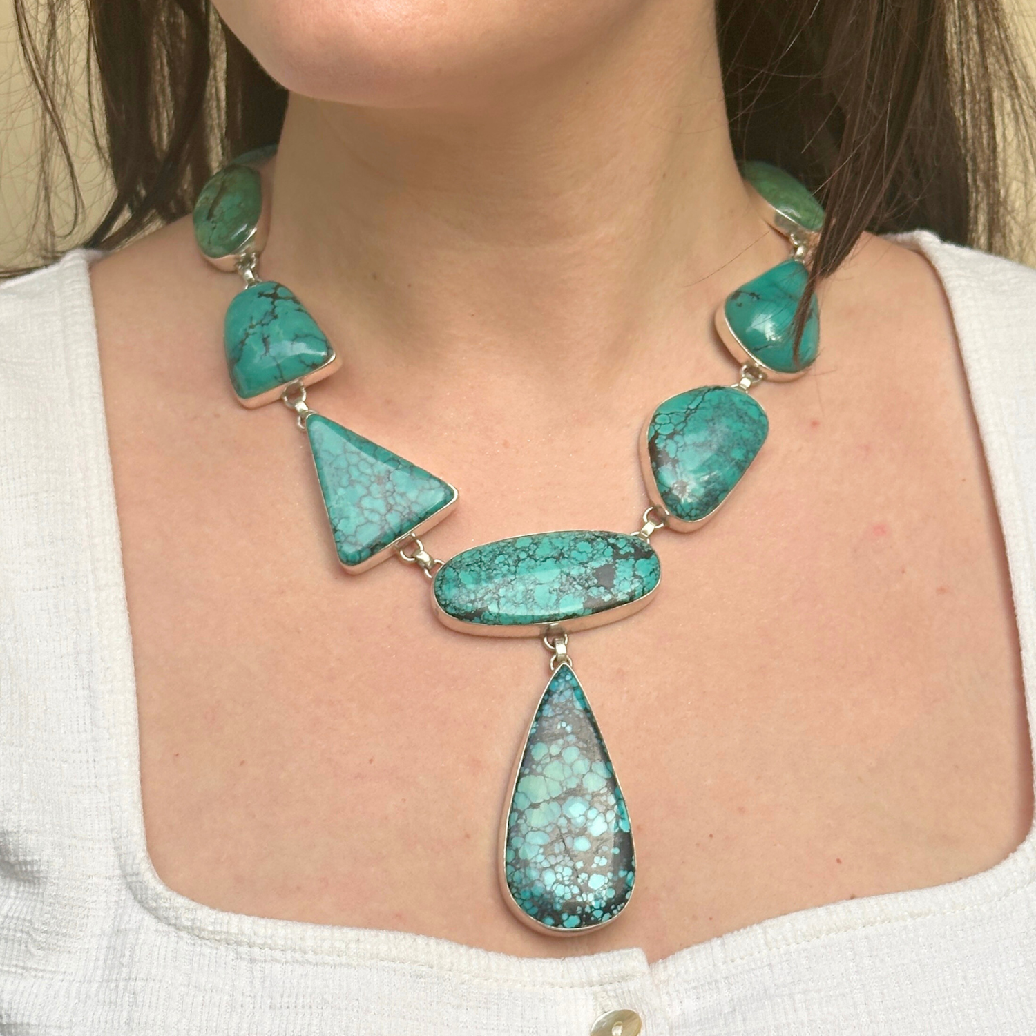 Riha Turquoise Silver 925 Necklace