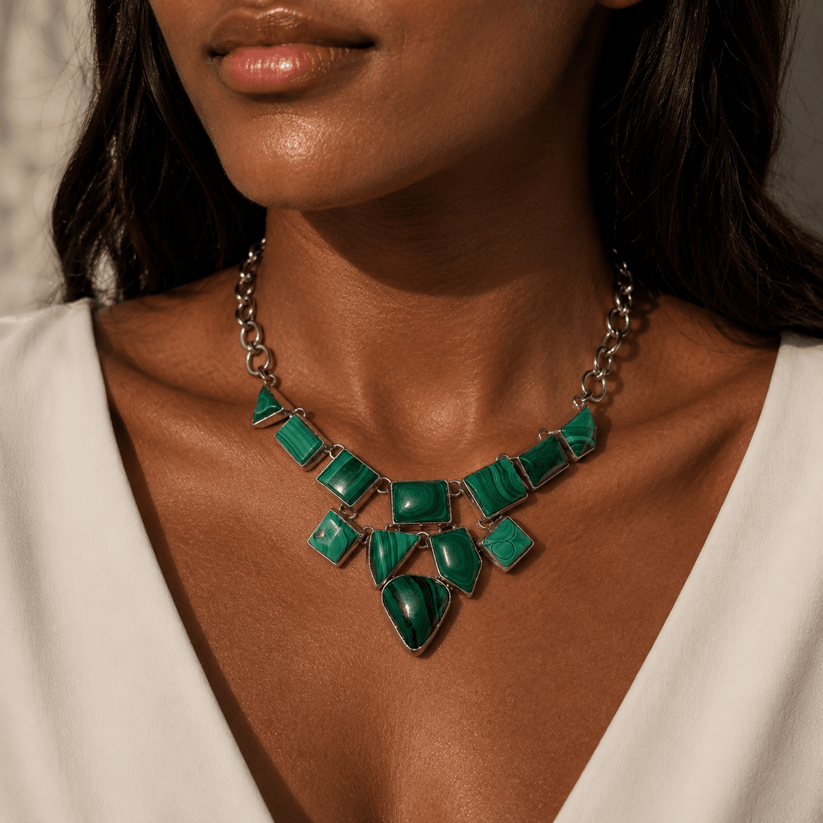 Rumi Malachite Silver 925 Necklace