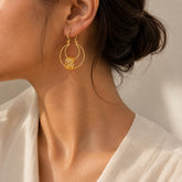 Sam Gold Plated Silver 925 Hoop Earrings
