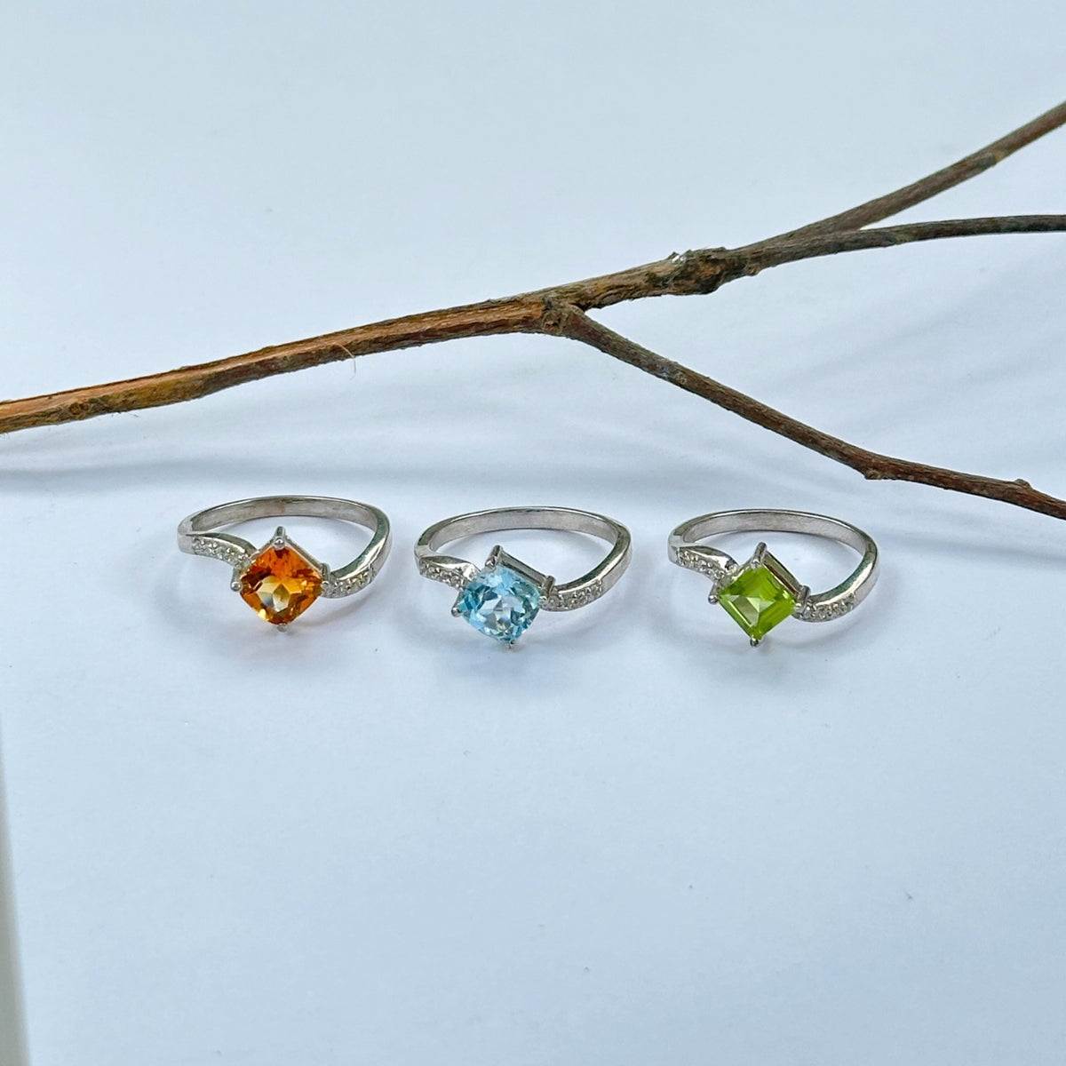 Everyday wear Modern style Gemstone Silver 925 Ring