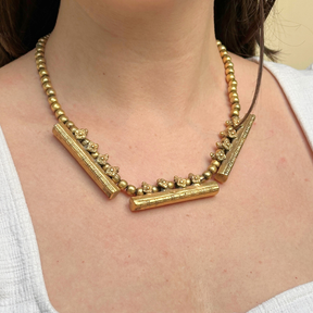 Shravi Gold Plated Silver 925 Necklace