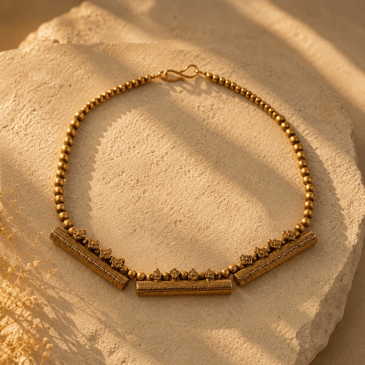 Shravi Gold Plated Silver 925 Necklace