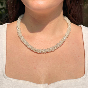 Rainbow Moonstone Necklace, Moonstone Beads Silver 925 Necklace, Sterling Silver Moonstone Necklace, Rainbow Moonstone Jewelry, Rainbow Moonstone Beads Silver 925 Necklace for Women